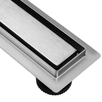 OEM Desag&uuml;e Lineal Para Ducha De Suelo Heckermann De 100 Cm, Color Plata