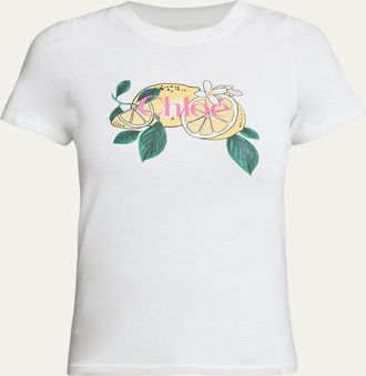 Chlo&eacute; Lemon Print T-Shirt