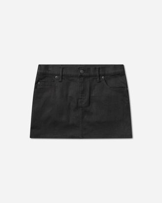 Hysteric Glamour Women s Fire Hysteric Micro Mini Skirt Black