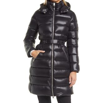 Mackage Womens Hooded Down Puffer Jacket in Black at Nordstrom, Size Medium