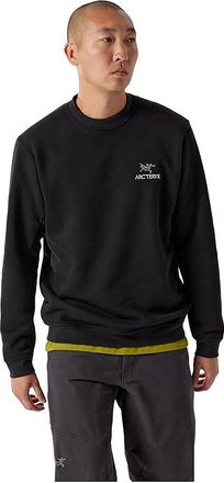 Arc'teryx Emblem Fleece Crew Mens Clothing Black 1 : 2XL, Cotton/Polyester