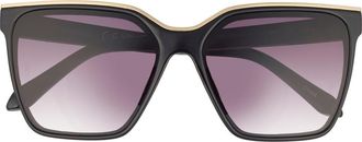 Vince Camuto 136mm Square Sunglasses in Black at Nordstrom Rack