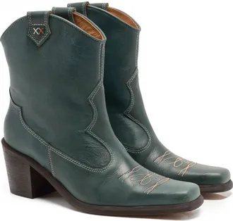 Free People Womens Wandering Western Boot In Teal