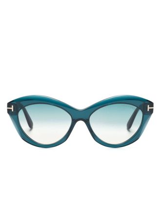Tom Ford Eyewear Occhiali da sole Toni cat-eye - Blu