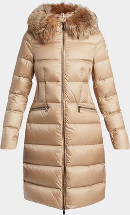 Moncler Suyenne Hooded Long Down Parka