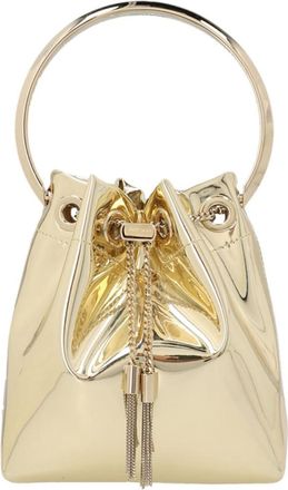 Jimmy Choo London Gold Bon Bon bucket bag