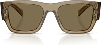 Prada 55mm Square Sunglasses in Bark /Light Brown at Nordstrom