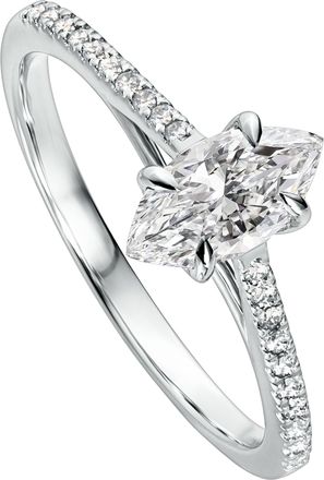 Created Brilliance Emily White Gold Marquise Lab Grown Diamond Ring