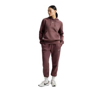 Nike Phoenix Fleece Trainingspak - Dames - Trainingspakken - Paars - L - Katoen - Fitness