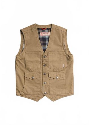 Iron And Resin Mens Bronco Vest In Beige