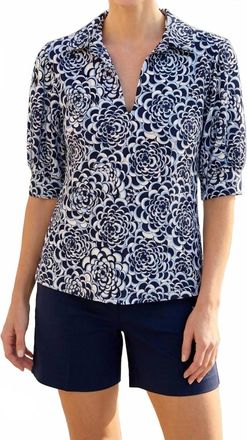 Jude Connally Calista Top In Blooms Navy/white