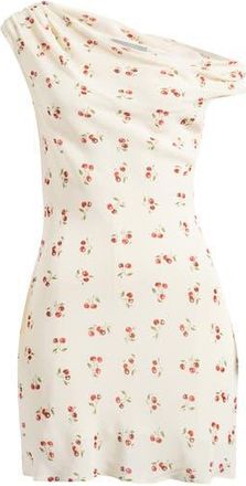 Reformation Kristine Convertible Neck Minidress in Cherry Pit at Nordstrom Rack, Size 12