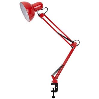 OEM L&aacute;mpara Brillante, L&aacute;mpara De Escritorio Hobby Negra, Metal, L&aacute;mparas Normales (no Incluidas), A++-rojo