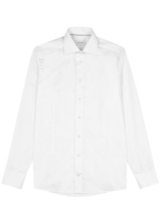 Eton White Cotton-twill Shirt - 40
