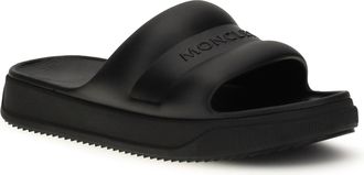 Moncler Womens Altive Slippers Black Rubber Sandal