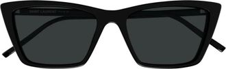 Saint Laurent Mica Thin Zonnebril - Heren - Zonnebrillen - Zwart - ONE Size - Accessoires