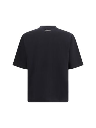 Dsquared2 Logo-Print Cotton T-Shirt - Black