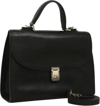 Burberry Pre-owned Handbags, female, Black, Size: ONE SIZE Pre-owned Vintage Hand Bag