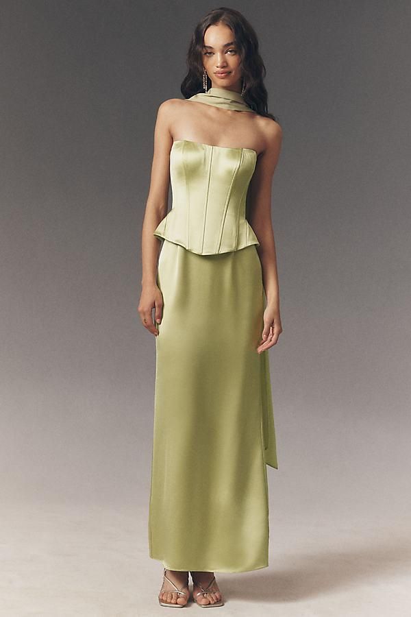 Iris Serban Leila maxi dress - women - Polyester/Silk - 34 - Green from  $3,342.00 - on Stylight