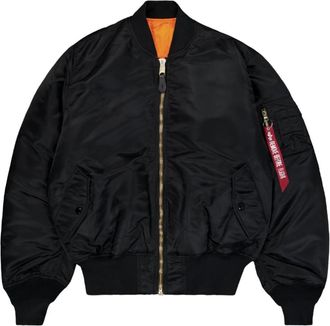 Alpha Industries Omkeerbare Bomberjas Ma-1 Stijl - Heren - Bomber jackets - Zwart - 2XL - Nylon - Jassen