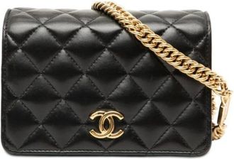 Chanel Pre-owned Wallet on Chain - - Pre-owned - Donna - Nero - ONE SIZE