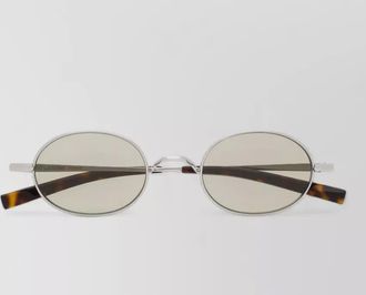Saint Laurent titanium round sunglasses