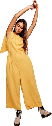 Free People Heat Wave 1-Piece Jumpsuit In Honey