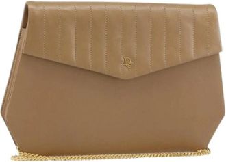 Dior Pre-owned Vintage Schoudertas - Dames - Vintage Clutch - Beige - ONE Size - Leer - Vintage