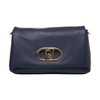 Liu Jo Shoulder Bags, female, Blue, Size: ONE SIZE Blue Crossbody Bag with Gold Chain