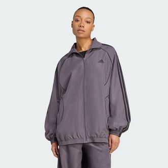 adidas Womens adidas Teamgeist Adicolor Oversized Woven Track Top