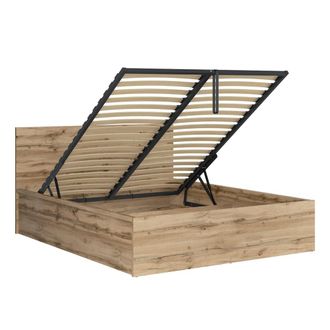Petits Meubles Cama canap&eacute; 160x200 con somier incluido estratificado marr&oacute;n