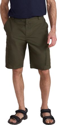 Mountain Warehouse Trek Mens Shorts - Lightweight Shorts, Durable Cargo Short Trousers, Comfortable Bottoms, 7 Pockets - for Trekking, Hiking, Running & Camping Khaki Me
