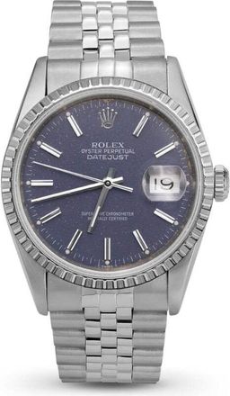 Rolex Pre-owned Rolex Datejust Automatic Chronometer Blue Dial Unisex Watch 16220 BLSJ