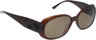 Chanel Pre-owned Vintage Zonnebril - Dames - Vintage Accessoires - Bruin - ONE Size - Vintage