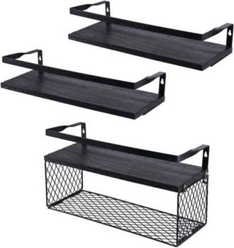 OEM Estante Y Espacio De Almacenamiento Para La Ducha, Estantes Flotantes Con Cesta De Almacenamiento De Alambre, Estantes De Ba&ntilde;o Sobre El Inodoro Con Ba