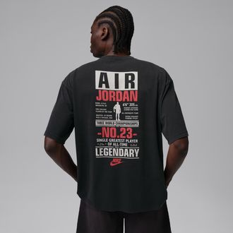 Nike Jordan Mens Jordan Flight T-Shirt in Black | IF3116-010