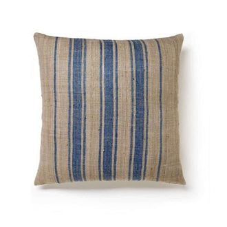 Sustainable Threads Striped Silk Pillow with Down-Alternative Insert in Tranquility Blue at Nordstrom