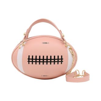 Generic Tum Bag Rugby Shape Women Daily Handbag Clutch Bag Shoulder Bag Crossbody Bag Girls Purse Novelty Funny Bag Elephant Messenger Bag (D, One Size)