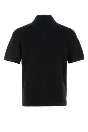 Burberry Wool Polo Shirt - Black