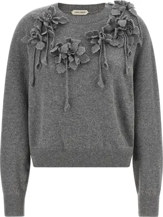 Alberta Ferretti Gray Virgin Wool Womens Cardigan