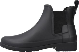 Hunter Verfijnde Chelsea Laarzen - Dames - Regenlaarzen - Zwart - 36 EU - Schoenen