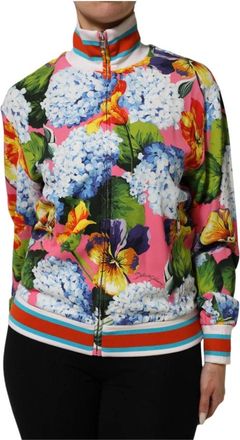 Dolce & Gabbana Vest met rits - Dames - Vesten met rits - Veelkleurig - 2XS - Hoodies & sweatvesten