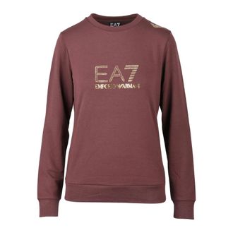 Emporio Armani Felpa Sottile Sweatshirt - Dames - Sweatshirts & Hoodies - Bruin - Maat: M Viscose