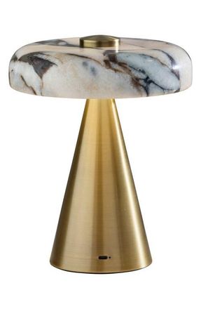 Adesso Randy Cordless Table Lamp in Antique Brass at Nordstrom