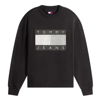 Tommy Jeans Heren Monochroom Sweatshirt (Zwart)