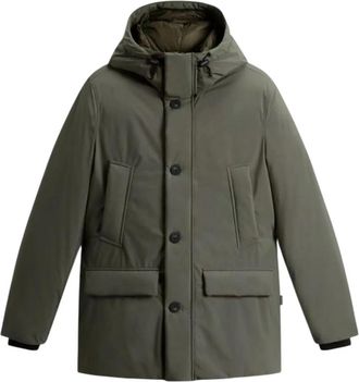 Woolrich Winter Jackets, male, Green, Size: S Cfwoou2092Mrut5182 Jacket