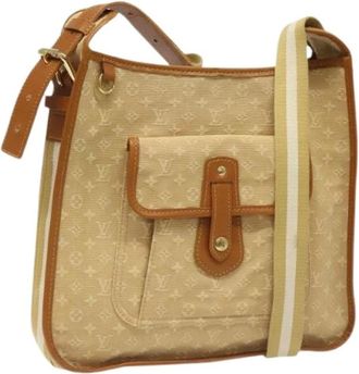 Louis Vuitton Pre-owned Cross Body Bags, female, Beige, Size: ONE SIZE Pre-owned Canvas shoulder-bags
