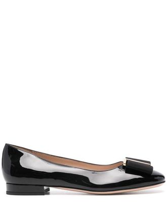 Tom Ford Patent Leather + Gros Grain Ballerina Shoes