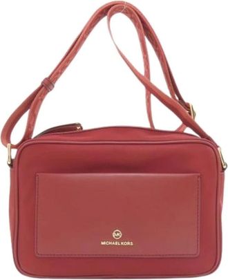 Michael Kors Pre-owned Cross Body Bags, female, Red, Size: ONE SIZE Pre-owned Nylon Shoulder Bag