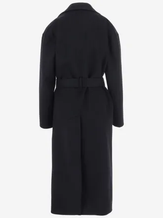 Bottega Veneta Wool and Cashmere Coat - Black